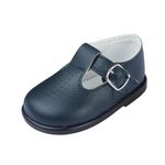 EARLY DAYS Baypods, Toddler Shoes with Hard Sole, Baby Boys & Girls First Walking Shoes with Anti-Slip Sole, First Walkers, Navy, 4 UK Child