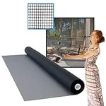 DocaScreen Fiberglass Screen Roll - 48 inch x 100 feet - for Window, Door or Patio Screening and Replacement, Charcoal