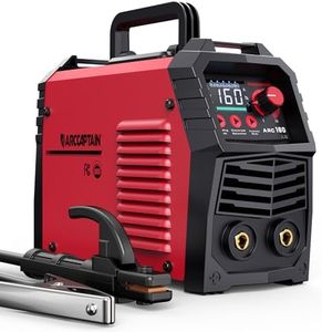 ARCCAPTAIN 110V/220V Stick Welder, [Large LED Display] 160Amp ARC Welding Machine with Synergic Control, IGBT Inverter Portable MMA Welder Machine with Lift Tig Hot Start, Arc force and Anti-Stick