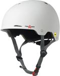 Triple Eight 3347 Gotham Dual Certified MIPS Skateboard and Bike Helmet, White Matte, Small / Medium