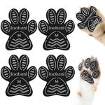 LOOBANI Dog Grip Pad Paw Protector Anti-Slip Traction Pads from Slipping on Slippery Floors, Protection for Injuries and Brace for Weak Paws(12 Sets 48 Pads-M)