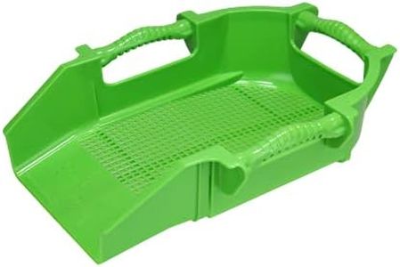 Sand Dipper Treasure Digger Shark Tooth Sifter & Sand Shovel – Ergonomic Multi-Handle Sand Sifter for The Beach with a Shovel-Shaped Head Makes It Easy to Dig & Sift to Find Treasures (Green)