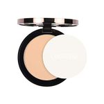 Colorbar Perfect Match Parfait Marier Compact, Nude Beige, 9g | Lightweight and silky texture | Enriched with hyaluronic acid and Vitamin E