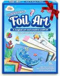 ZMLM Colorful Foil Arts Fun - No Mess Art Craft Gifts Set - Christmas Crafts Supplies for 4+ Boys - Stocking Stuffers & Christmas Toys for 4 5 6 7 8 9 10 Boys and Girls