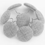 12 Colors Fabric Covered Button Twist Pins Dust Ruffle Pins- for Sofa，Upholstery，Armchair Caddies, Armrest Covers,Bed Skirts, Slipcovers, Headliners (Light Gray, 24)