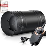 4 Inch Inline Duct Fan with Speed Controller, Upgraded Inline Fans High Efficiency Exhaust Duct Fan, Low Noise HVAC Ventilation in Suitable For Grow Tents, Basements, Bathrooms, Workshops, Attics