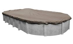 Robelle 431218-4 Premium Mesh XL Taupe Winter Cover for Oval Above Ground Swimming Pools, 12 x 18 Pool