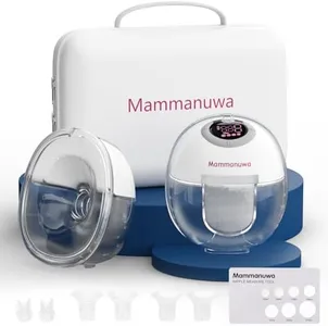 Mammanuwa Electric Breast Pump - Lightweight, Portable, & Hands-Free with Baby Mouth Technology - BPA-Free, 4 Modes, 9 Levels - Elevate Your Breastfeeding Style with Mammanuwa S32 (White)