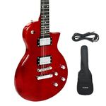 Kadence Astroman Electric Guitar Red Classical era model 2 Volume, 2 Tone, Control with Bag and Cable (Red)