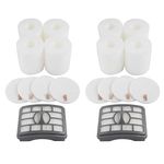 LTWHOME Replacement Hepa Filters Fit for Shark Rotator Professional Lift-Away NV500, NV501, NV502, NV505, NV510, NV552, UV560, Compare to XHF500 & XFF500 (Pack of 2 Sets)