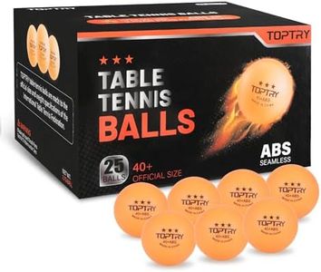 25 Pcs Ping Pong Balls, High-Performance Yellow 3-Star 40+ ABS Table Tennis Balls,Good Spin and Bounce Training Ping Pong for Beginners and Professional