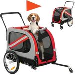 PawHut Dog Bike Trailer, 2 in 1 Fol