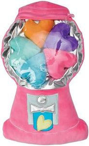 iscream Floating Hearts Gumball Machine Fleece Pillow Set with Mini Heart Pillows