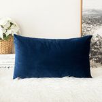 MIULEE Velvet Soft Soild Decorative Square Throw Pillow Covers Cushion Case for Sofa Bedroom Car 12 x 20 Inch 30 x 50 cm