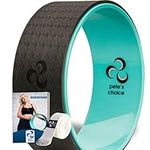 Yoga Wheel with eBook & Yoga Strap - Comfortable & Durable Yoga Balance Accessory | Increase Flexibility | Ideal Home Yoga Kit (Wheel + Strap)