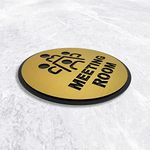 BIRD'S MIND® Meeting Room Acrylic Sign Boards For Bank Office Hospital Company Commercial Signage Boards (8 x 8 Inch)