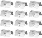 NDGTC Wind Deflector Clips 12 Pcs, Car Wind Deflector Stainless Steel Wind Deflectors, Wind Rain Channel Fixing Retaining Deflector Clips Suitable for Windshield/Rainshield/Heko G3