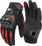 KEMIMOTO Motorcycle Gloves for Men, Touchscreen Riding Gloves with Shell, Anti-Slip Dirt Bike Gloves for Motorbike, Racing, Cycling, Dirt Bike, ATV, UTV, Motocross, BMX, Camping, Hiking, Hunting