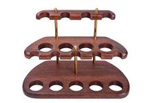 Dr. Watson - Wooden Tobacco Pipe Stand - ARCH IX - For 9 Tobacco Pipes, Handmade from Solid Wood