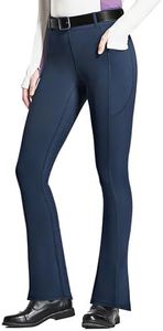FitsT4 Sports Women's Full Seat Horse Riding Pants Bootcut Riding Tights with Pockets Equestrian Breeches for Women Blue XS