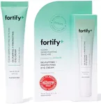 Fortify Natural Skincare - Eye Cream - De-Puffing + Protecting | Helps Protect, Hydrate, & Refresh | Clean Beauty | Made in Korea - 30ML