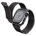 Spigen Metal Fit Pro Designed for Apple Watch Case with Band Series 9/8/SE2/7/6/SE/5/4 (41mm/40mm) - Black