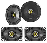 KICKER Bundle of 2 Items 6-1/2" CS 2-Way Speakers with 4"x6" CS 2-Way Speakers