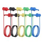 Multimeter Electrical Test Dual Lead Test Hook Clips, 5 Colors Silicone Flexible Test Leads Cables, Banana Plug Test Leads Copper Soft Cable Wires for Electronic, Component, Testing Connecting