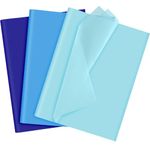 NEBURORA Assorted Blue Gift Wrap Paper Set 60 Sheets Wrap Tissue Paper 3 Colors for DIY Gifts Packaging Easter Baby Shower Birthday Wedding Christmas and Blue Party Decoration