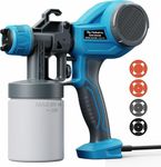 Tilswall Paint Sprayer Ideal for Beginners, Ultra Lightweight Spray Paint Gun Easy to Use and Clean, Multi-purpose Spray Gun with 4 Nozzles & 3 Patterns, Electric Paint Sprayer for Walls and Ceilings