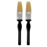 Buildskill Paint Brushes, 2-Piece Wall Painting Brush Set (1"), Smooth Paint Brush, Long & Durable Thickness, Easy to Use, Better Finish, Anti Fatigue Handle, Both Professional & DIY Use (Pack of 2)