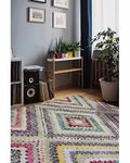 Modern Style Rugs Chateau Soft Multicolour Tribal Indoor Short Pile Rug. Suitable Area Rug for Livingroom, Bedroom, Conservatory, Hallway Rug. Easy to Clean - 160 x 230cm
