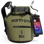 Earth Pak Waterproof Dry Bag with Zippered Pocket - Waterproof Dry Bag Backpack Keeps Gear Dry for Boating, Camping, Fishing, Beach Drybag, Kayak Accessories - Dry Bags Waterproof with Phone Case