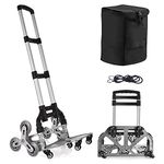 Stair Climbing Hand Truck Heavy-Duty Shopping Cart，Heavy-Duty Hand Truck Portable Folding Cart for Moving with Universal Wheels and with Removable Waterproof Canvas Bag