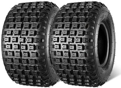 MaxAuto 16x8-7 ATV Tires 16x8.00-7 Mini Bike Tires AT16x8-7 Tire 16x8x7 Go Karts Knobby Tire, 6Ply Tubeless, Set of 2