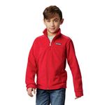 Columbia Boys Steens Mt II Fleece Jacket, Soft Fleece with Classic Fit, Mountain Red, Large