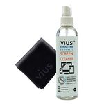 Screen Cleaner ââ‚¬â€œ Vius Premium Screen Cleaner Spray for LCD LED TVs, Laptops, Tablets, Monitors, Phones, and Other Electronic Screens - Gently Cleans Bacteria, Fingerprints, Dust, Oil (8oz)