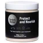 Scratch Doctor Protect and Nourish Leather Treatment Natural Conditioner Restorer Balm for Furniture, Sofas, Car Seats, Shoes, Bags (250ml)