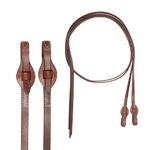 Cashel Cashel Quick Change Split Quality Leather Reins - Colors: Chestnut or Chocolate (Chocolate)