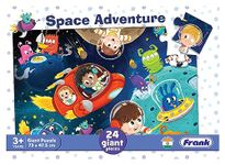 Frank Space Adventure Giant Floor Jigsaw Puzzle (24 Cardboard Pieces) for Preschool Kids - Fun & Challenging Brain Booster Games - for Focus and Memory | Age 3 Years Old & Above - 15306