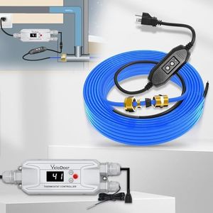 YeloDeer CSA 120V 100 FT In Pipe Heating Cable Kit With Saving Controller