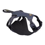 RUFFWEAR Load Up Dog Car Safety Harness, Vehicle Restraint Harness with Seatbelt Attachment, Fits All Cars, Medium, Slate Blue