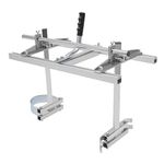 CLEADONG Chainsaw Mill, 14"-24" Portable Chainsaw Milling Machine, Wood Lumber Cross Cutting Saw Mill for Builders and Woodworkers, Silver