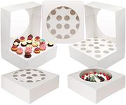 Kurtzy White Cardboard Cupcake Boxe