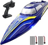 DEERC 14" Fast RC Boat for Kids & A