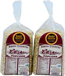 Amish Country Popcorn | 2-2 lb Bags | Baby White Popcorn Kernels | Small and Tender | Old Fashioned, Non-GMO and Gluten Free