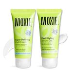 Moxie Beauty Curly Vibe Setter Travel Duo for Women & Men | Curl Cream & Hair Serum for Curly, Wavy & Frizzy Hair | Super Defining Curl Cream + Flexi Styling Serum Gel | Boosts Curl Definition, Retains 96% Moisture & Controls Frizz | 50ml Each