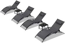 PURPLE LEAF Patio Oversized Chaise 