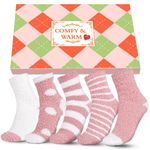 Stocking Fillers Women Fluffy Socks - Ladies Womens Fluffy Socks Thick Warm Bed Socks Thermal Socks for Women, Xmas Secret Santa Gift Christmas Gifts for Women Sister Mum Her Teenage Girls Gifts Ideas