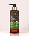 Khadi Natural Neem & Aloevera Shampoo | Shampoo for Hair Growth | Paraben & Artificial fragrance free | Suitable for All Hair Types | Powered Botanics | 310 ml